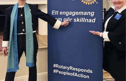 Margit Svenson, Governor Elect 2024-2025, Rotary District 2355, director Suzan Stenberg, Rotary Int Zones 17-18